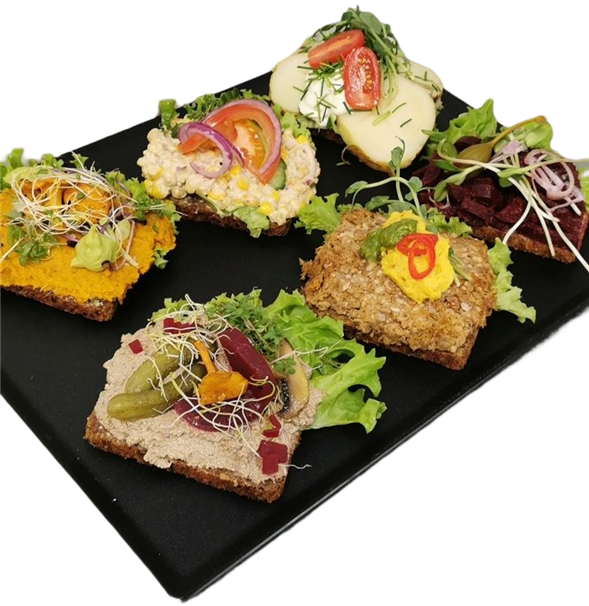 Vegetarisk smørrebrød